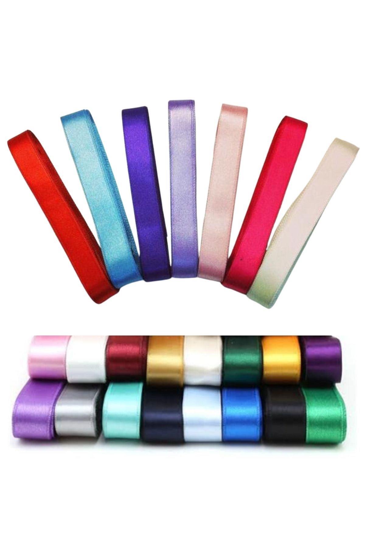 Saten Kurdele 1 cm 10 Metre Beyaz