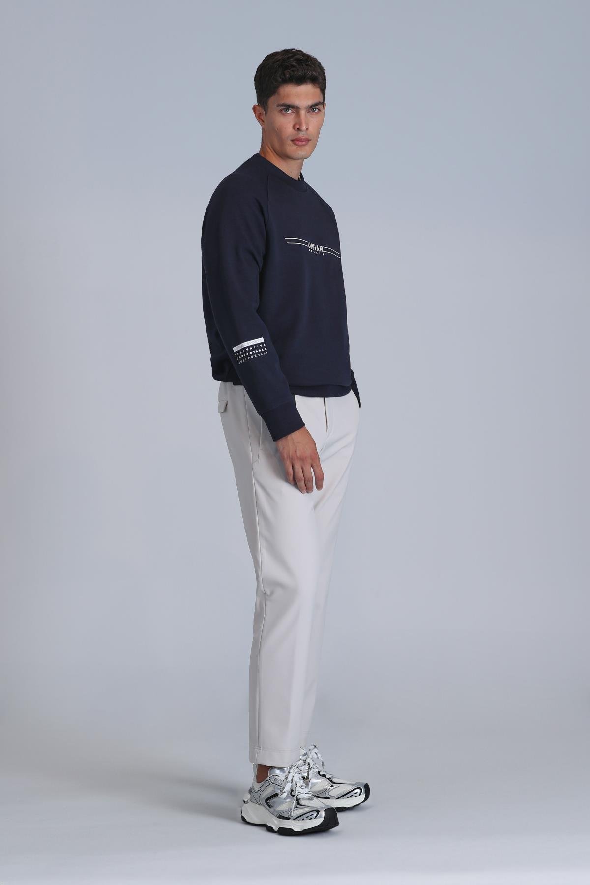 Lufian lacivert sweatshirt
