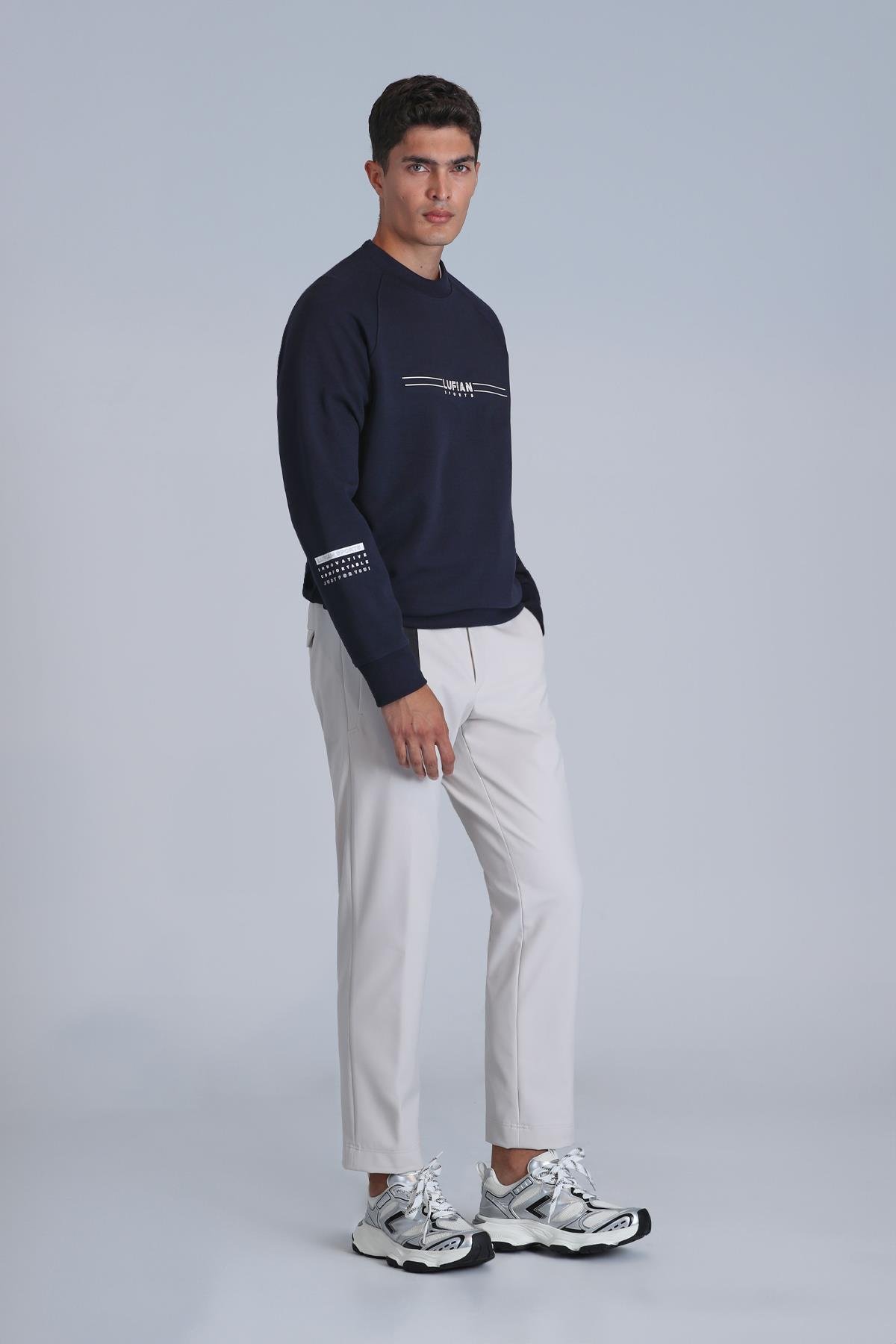 Lufian lacivert sweatshirt