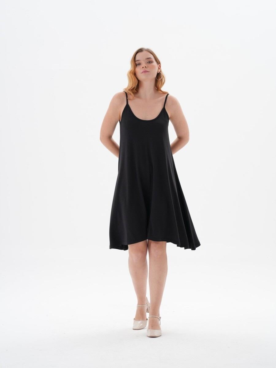 Askılı Oversize Kısa Elbise