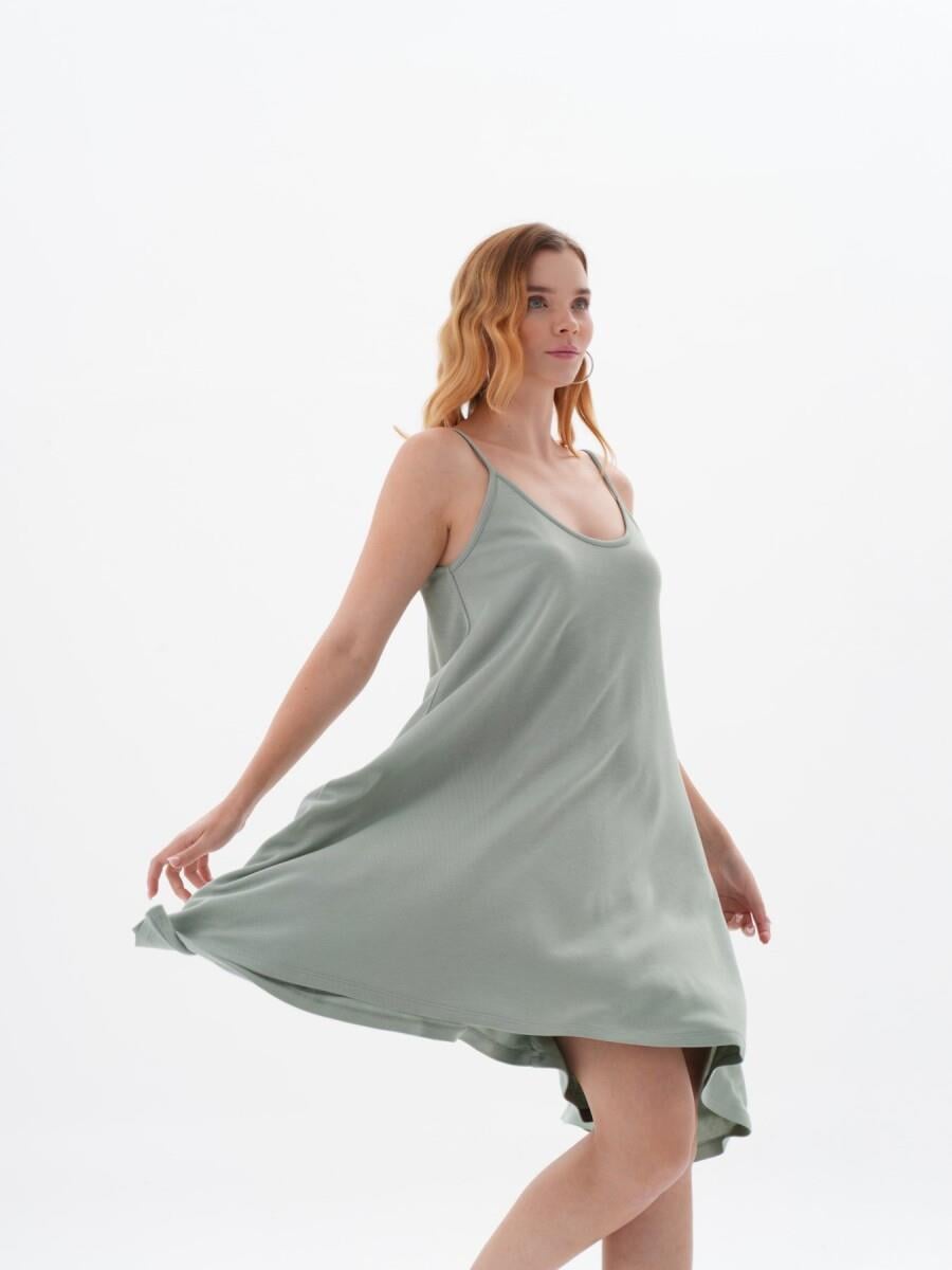 Askılı Oversize Kısa Elbise