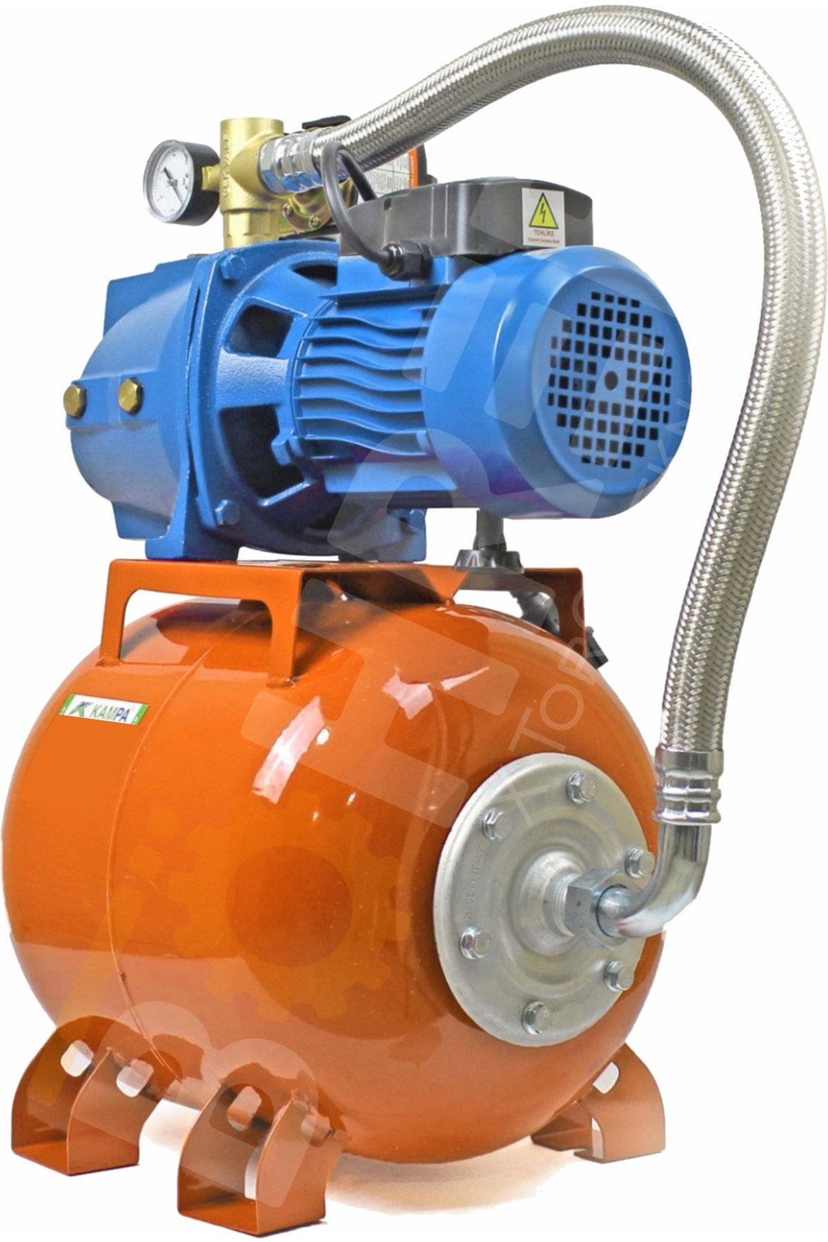 Jet100p 3 Kat 3 Daire 1 Hp 0.75 Kw 24lt Yatay Tanklı Ev Tipi Otomatik Aç Kapa Hidrofor