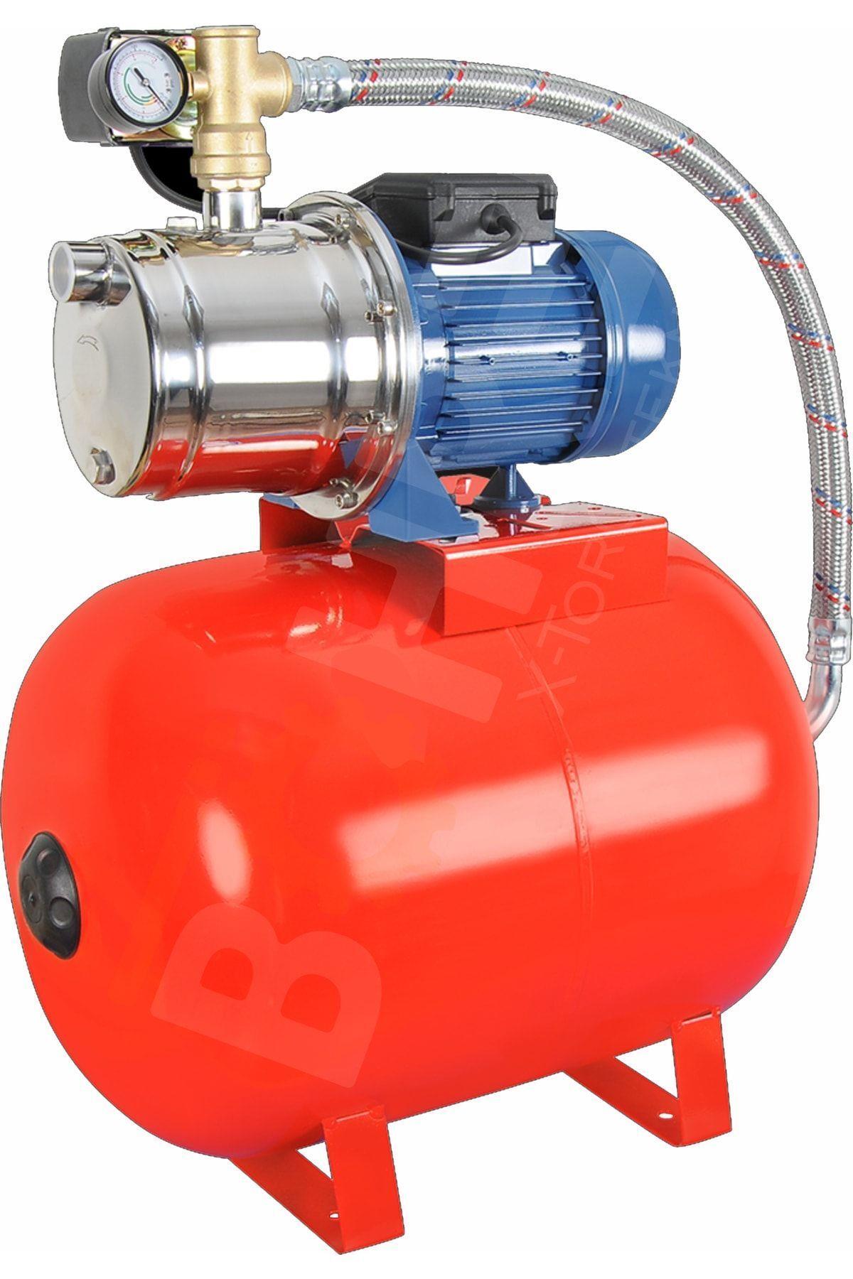 Jet750sc Paslanmaz Gövde 4 Kat 12 Daire 50 Litre 1 Hp Tanklı Hidrofor Tipi Otomatik Hidrofor Uyumlu