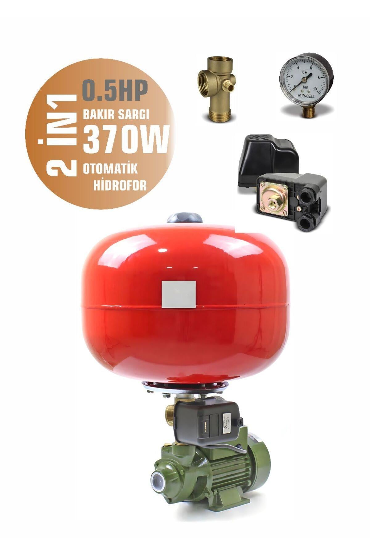 QB60 2 Kat 2 Daire 0.5 Hp 0.37 kW Otomatik Aç Kapa Hidrofor - Bahçe Hidroforu