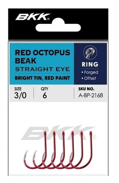 BKK Red Octopus Beak Straight Eye İğne