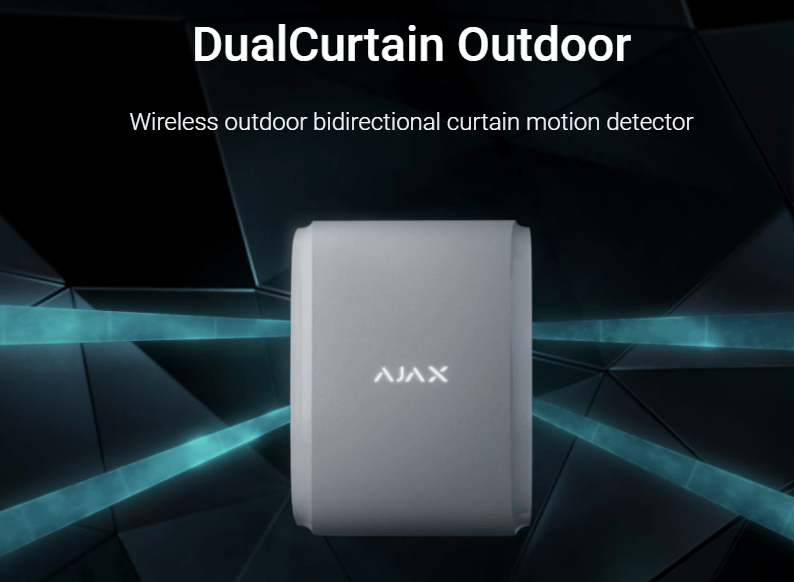 AJAX DualCurtain Outdoor Kablosuz - Beyaz