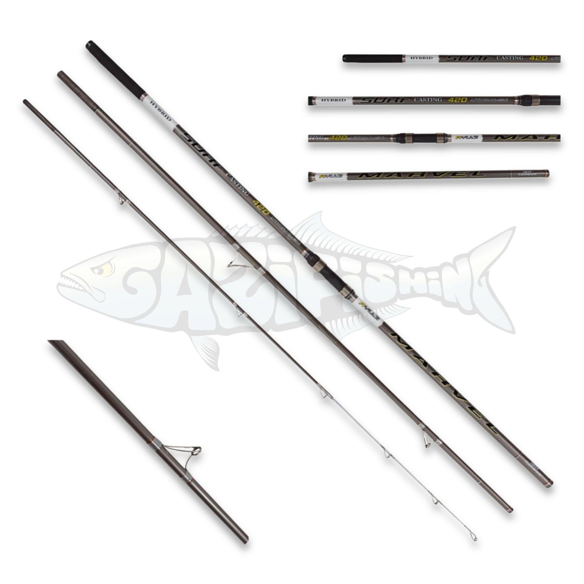 Ryuji Marvel 4.20 100 - 250 gr 3P HYBRID Surf Kamış