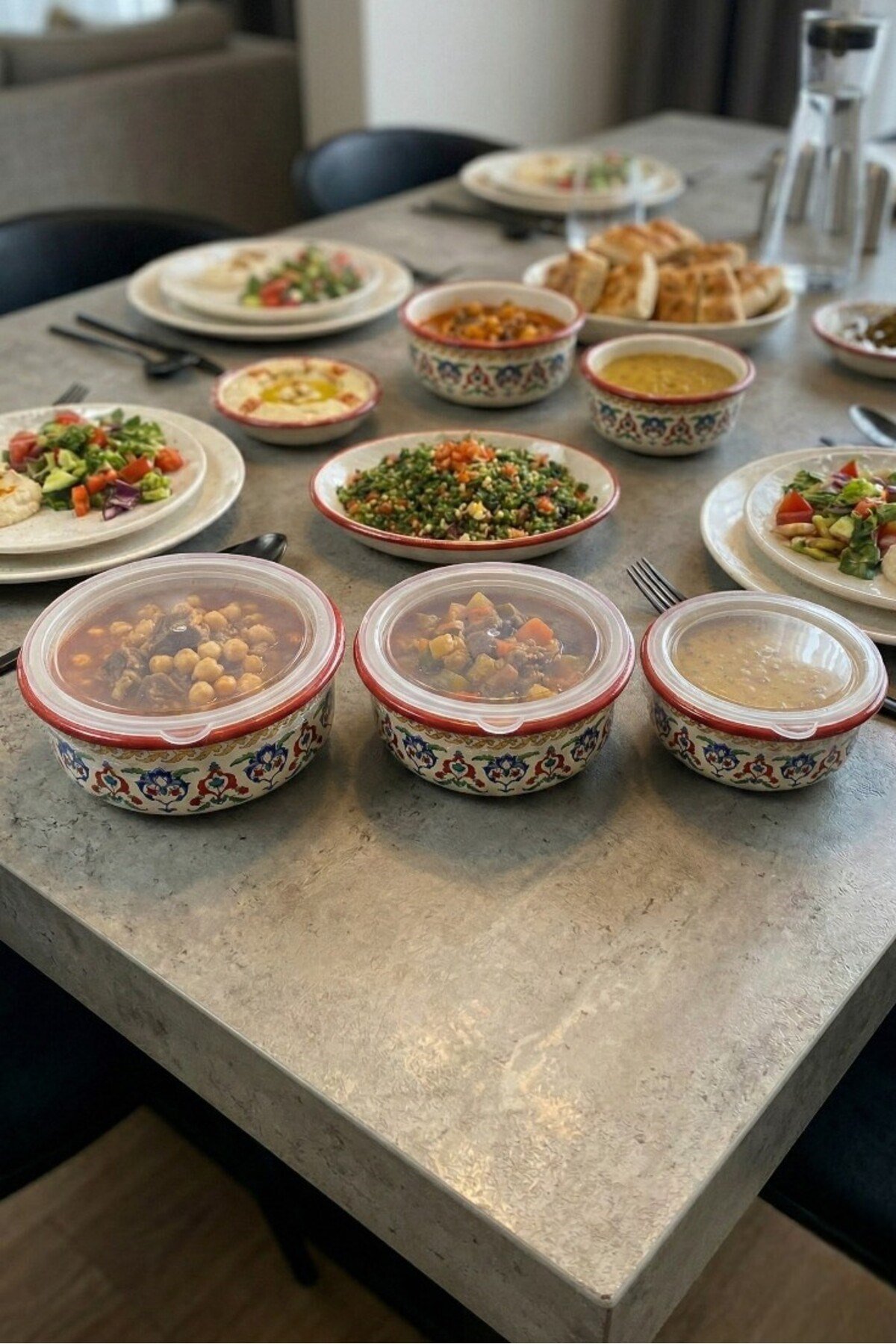 14 - 16 - 18 No Emaye Saklama Kabı 3 lü