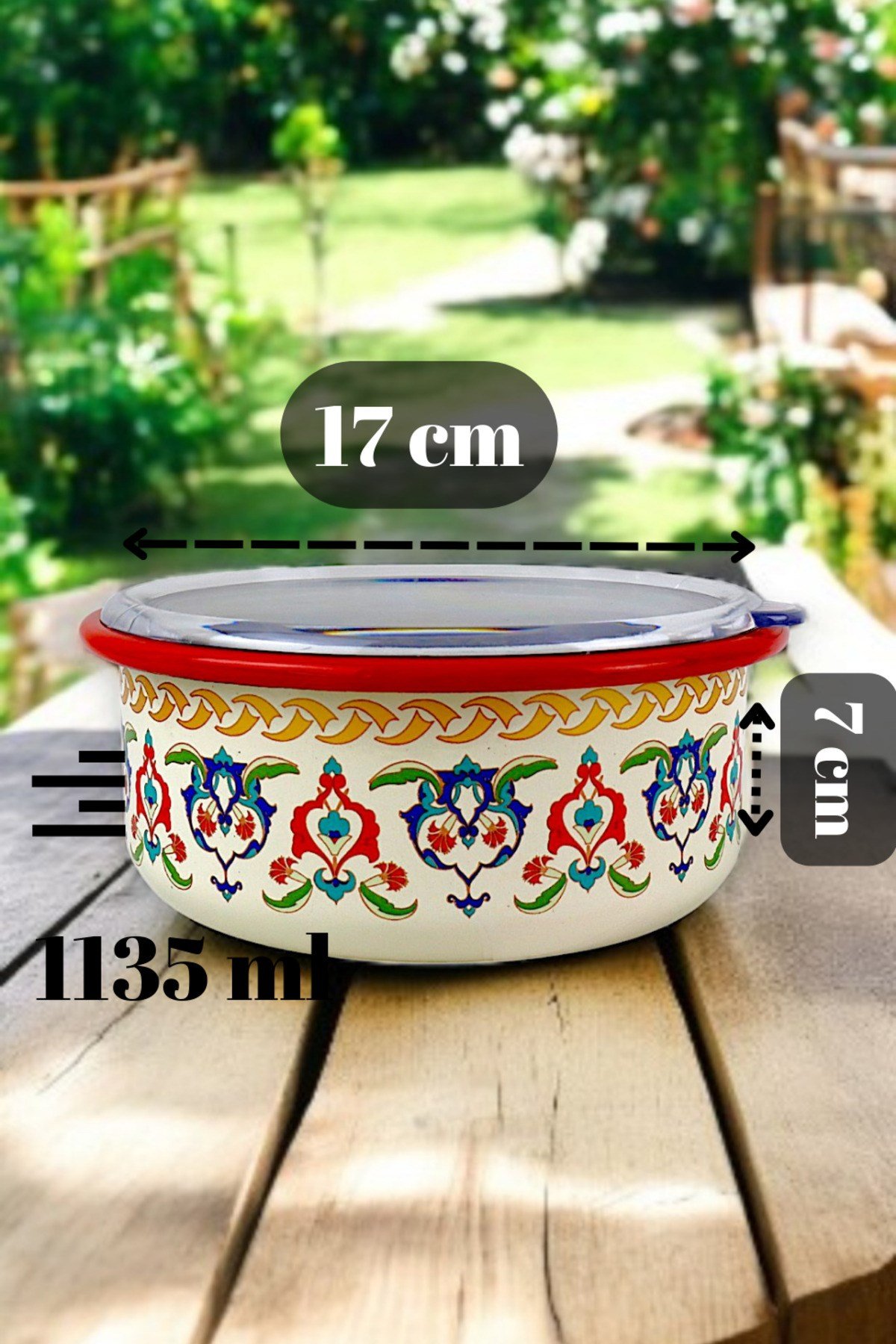 16 No Emaye Saklama Kabı