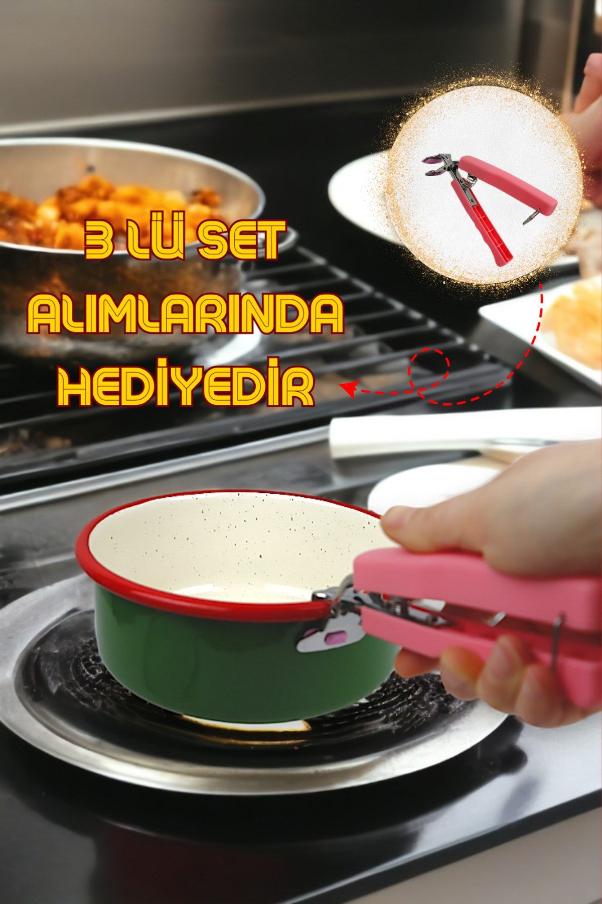 18 No Emaye Saklama Kabı