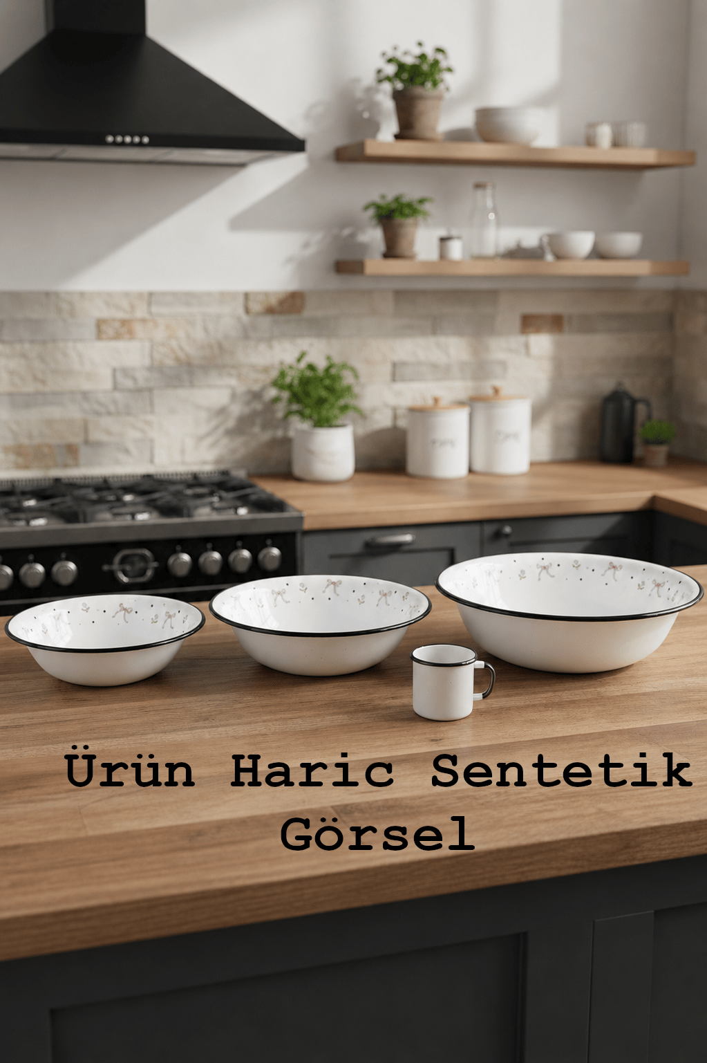32 Cm-36 Cm-40 Cm 3 Lü Emaye Leğen Çırpma Ve Karıştırma Kabı, Hamur Leğeni,Meyvelik, Çeyiz, Hediye,