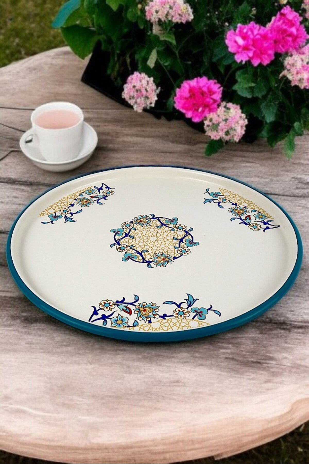 36 No Sunum Servis Tabağı Tepsisi Supla Pasta Tabağı Servis Tabağı Çeyiz Hediye ~ 36cm