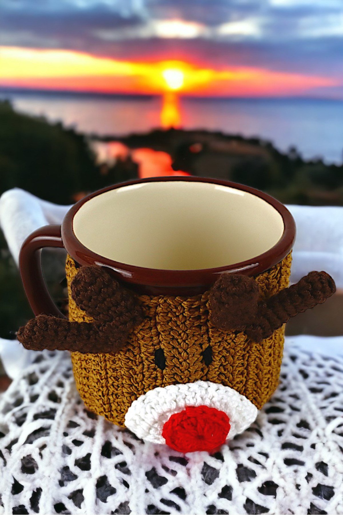 Emaye Kupa Bardak Camp Kamp Mug Fincan Kahve 380 Ml