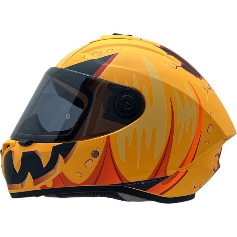 AXXIS DRAKEN S PUMPKIN C3 MAT TURUNCU KASK