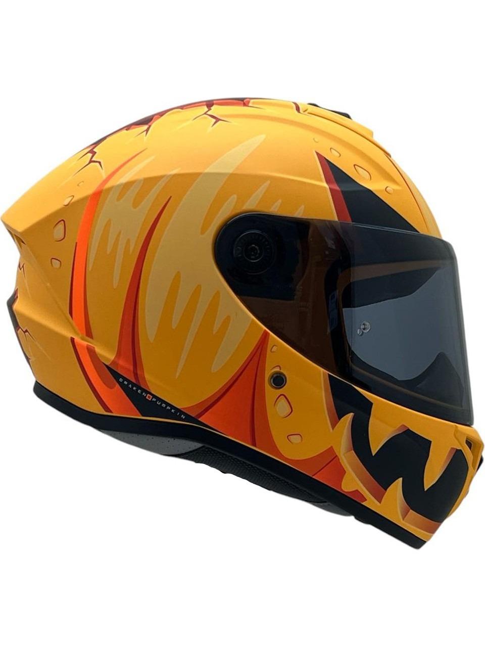 AXXIS DRAKEN S PUMPKIN C3 MAT TURUNCU KASK