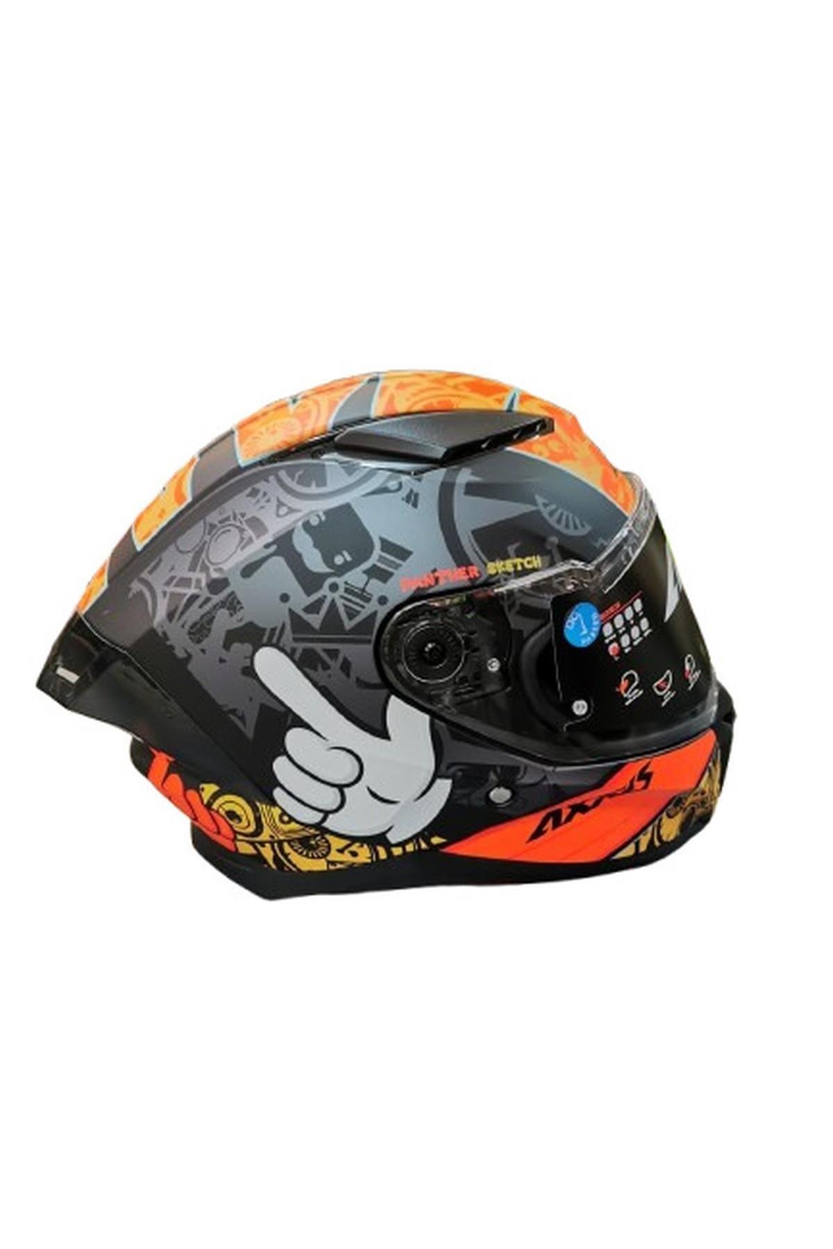 AXXIS PANTHER SV TRIBUTE SKETCH B7 KASK