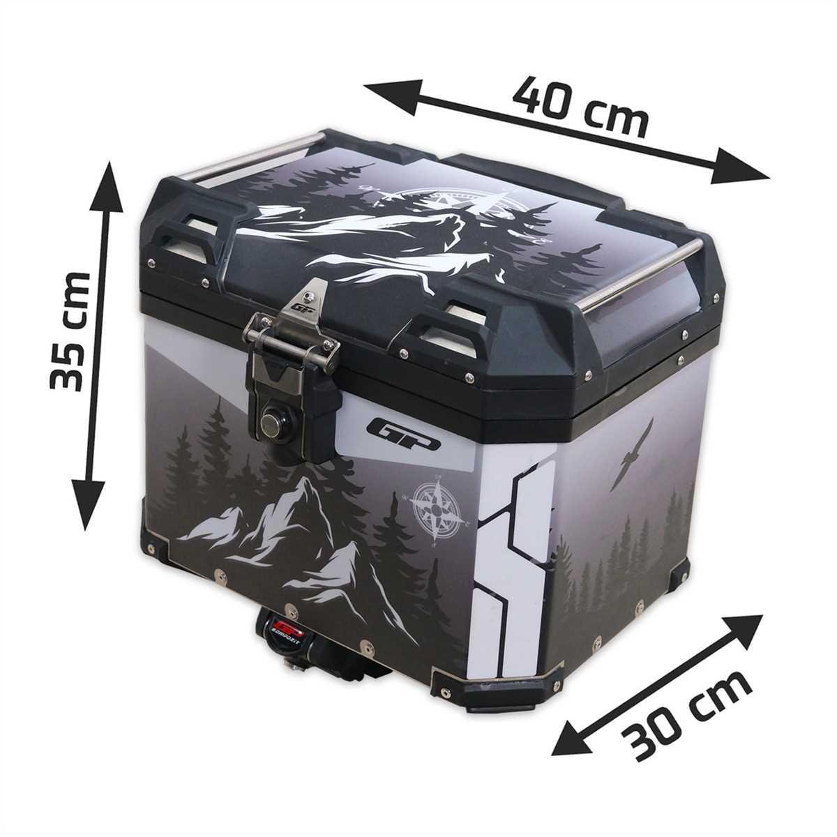 GP UNİVERSAL 37L DESENLİ ALÜMİNYUM ARKA ÇANTA