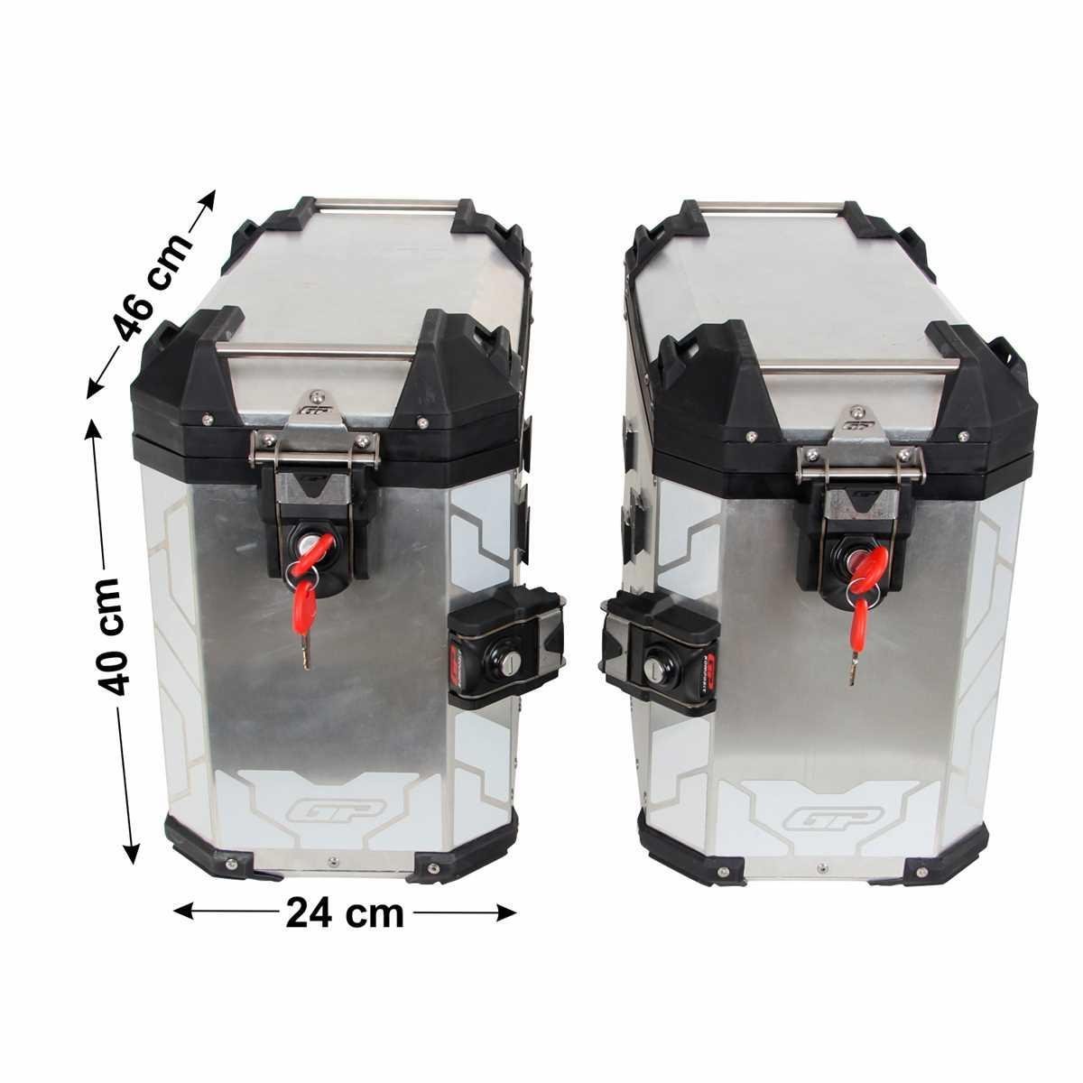 GP UNİVERSAL 40L x 2 ALÜMİNYUM YAN ÇANTA SETİ
