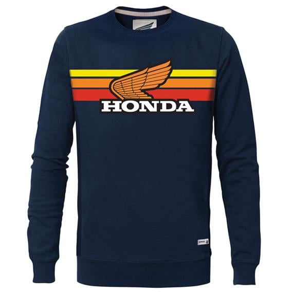 HONDA BİSİKLET YAKA LACİVERT SWEATSHIRT