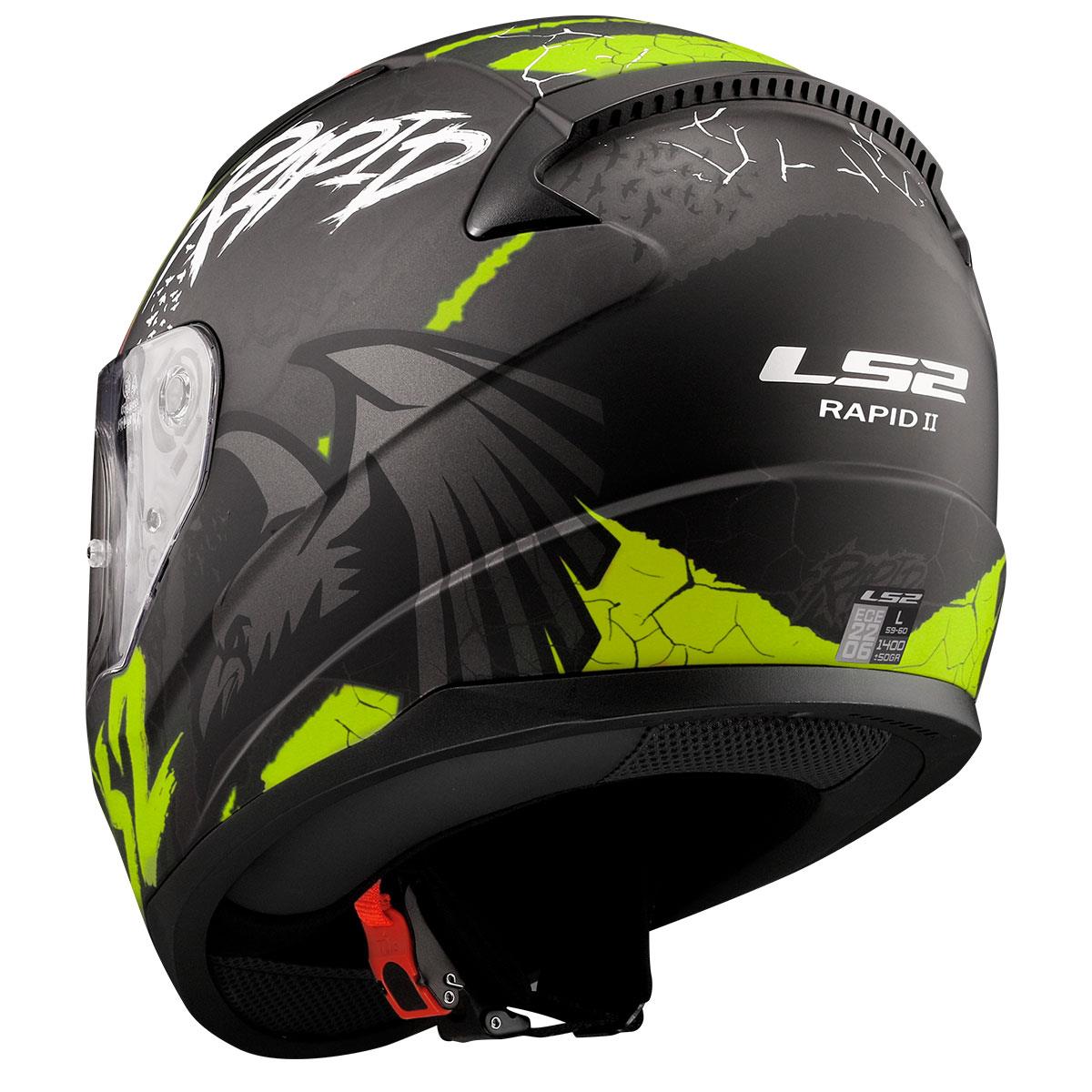 LS2 RAPID 2 RAVEN KASK
