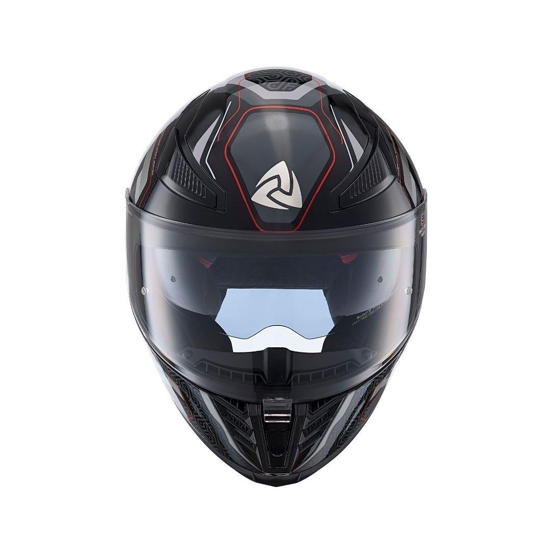 NUKRO FLASH RED BLACK KAPALI KASK S BEDEN