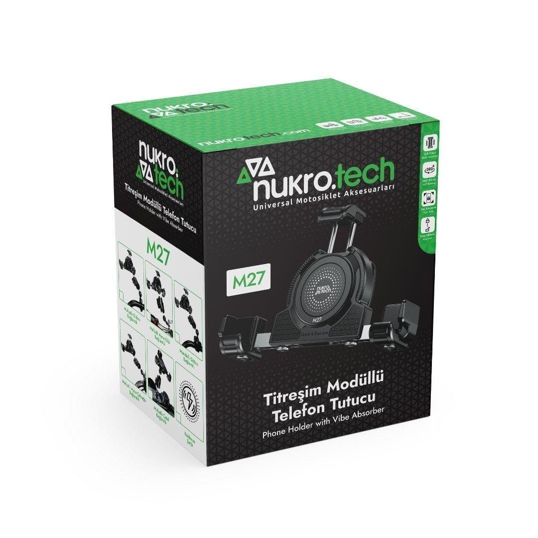 NUKROTECH M27 TİTREŞİM MODÜLLÜ TELEFON TUTUCU