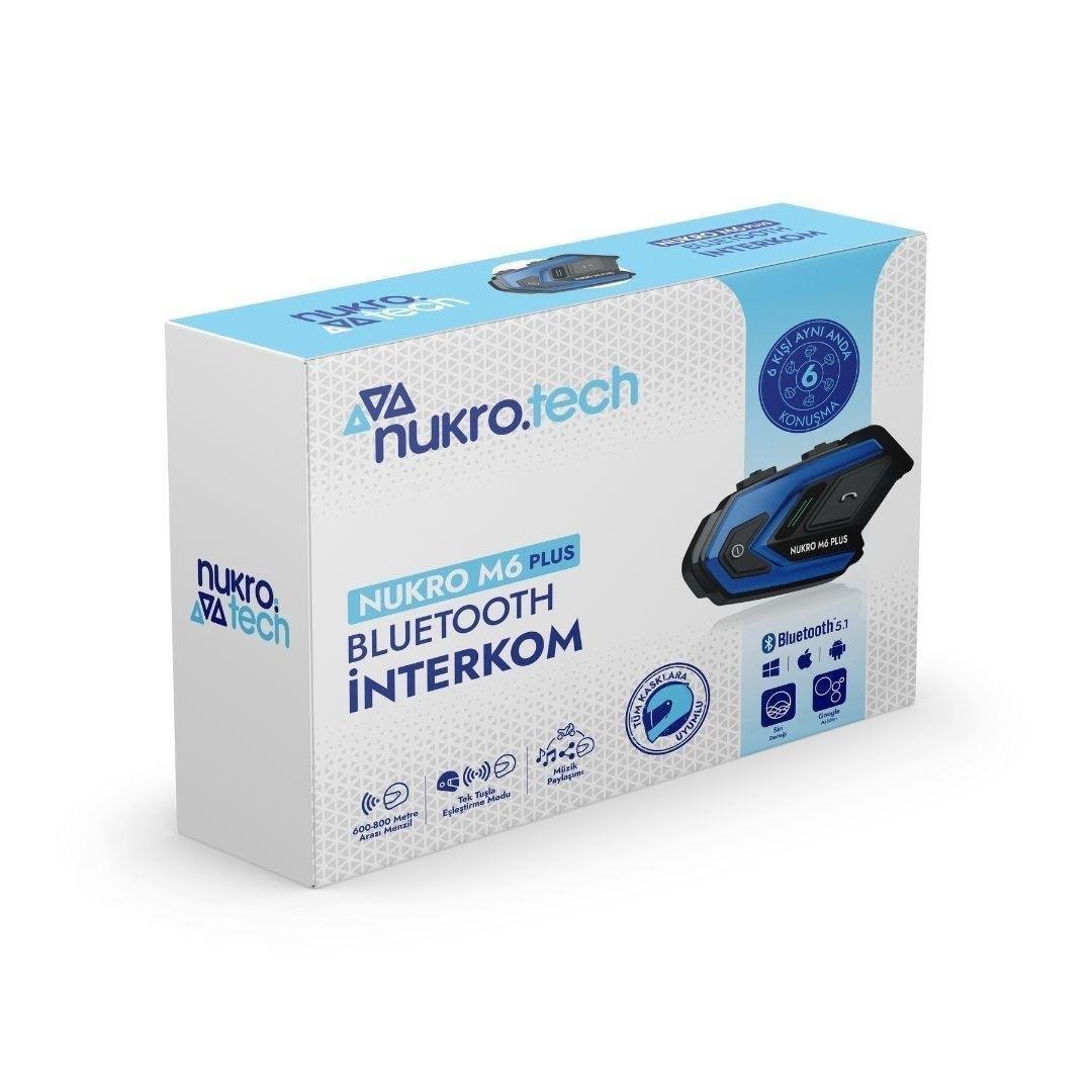 NUKROTECH NUKRO M6PLUS BLUETOOTH 6 KİŞİLİK İNTERCOM