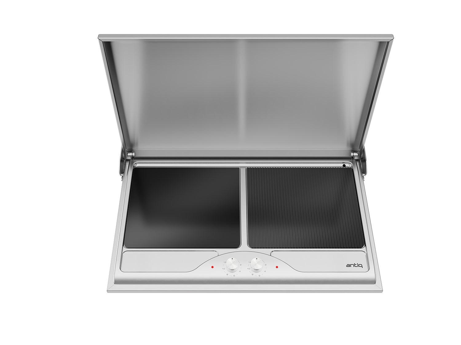 Antiq Savor Çiftli Elektrikli Cam Barbekü - Düz+Düz Cam 76,5 cm