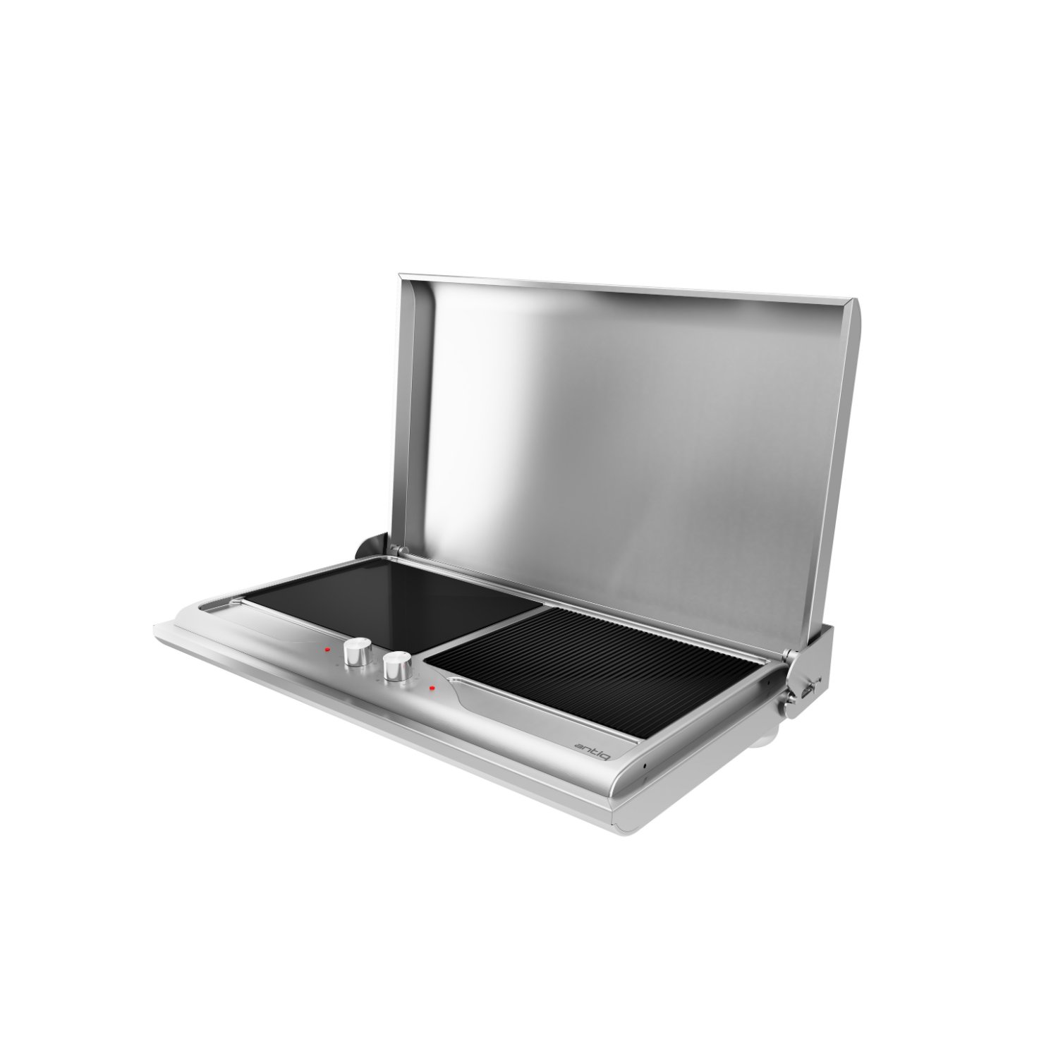 Antiq Savor Çiftli Elektrikli Cam Barbekü - Düz+Grill Cam 76,5 cm