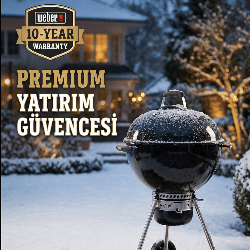 Master Şef Yılbaşı Ziyafet Seti: Weber Master-Touch GBS 57 cm Kömürlü Barbekü (Tutuşturucu ve Maşa Dahil)