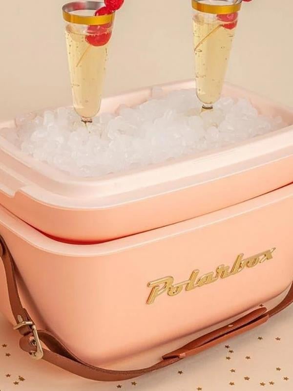 Polarbox 9313 Classic 12L Coral-Gold Edition (Mercan-Altın) “Retro Beach Vibes!”