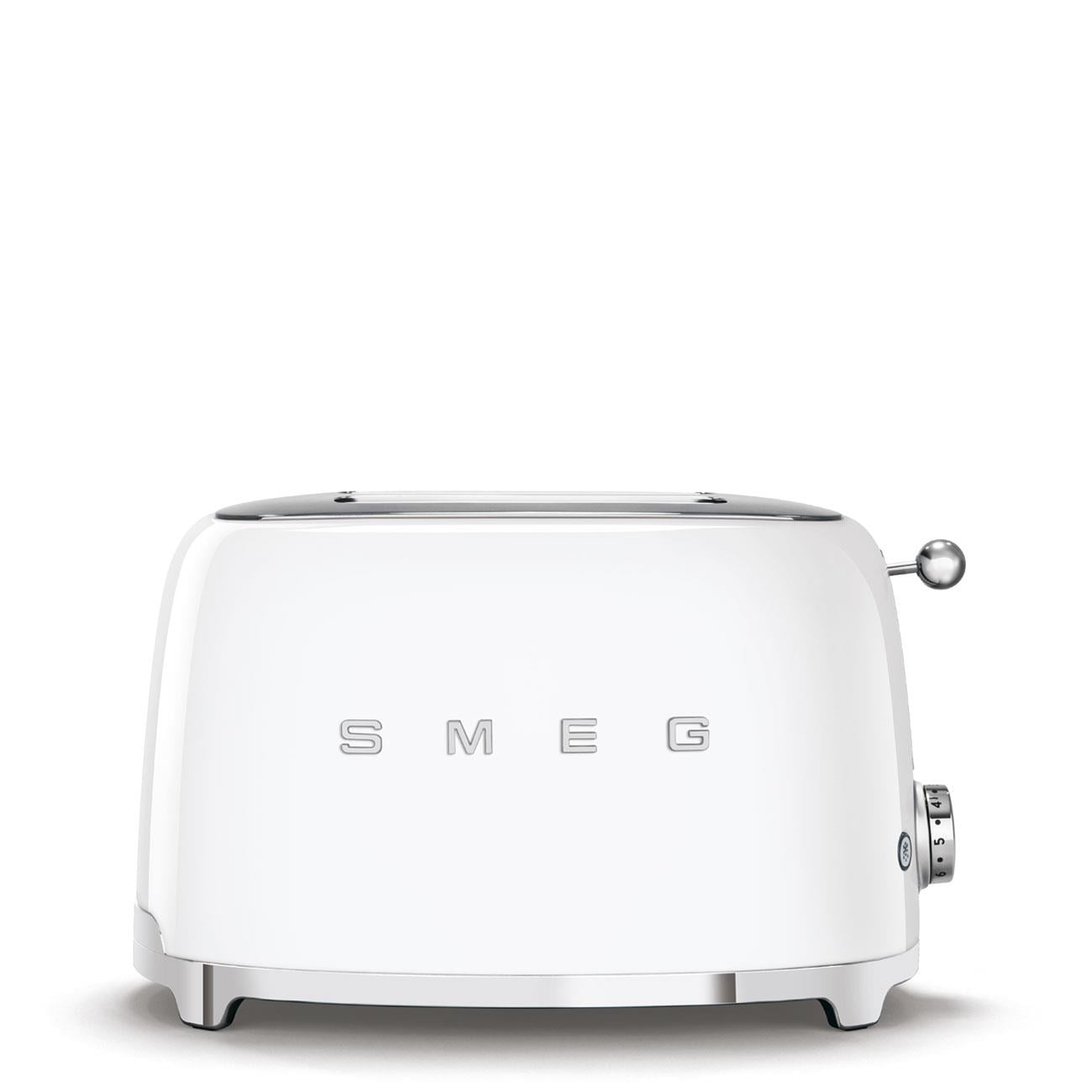 SMEG 2 Dilim Tost Makinesi Beyaz - 2 Dilim 6 Seviye