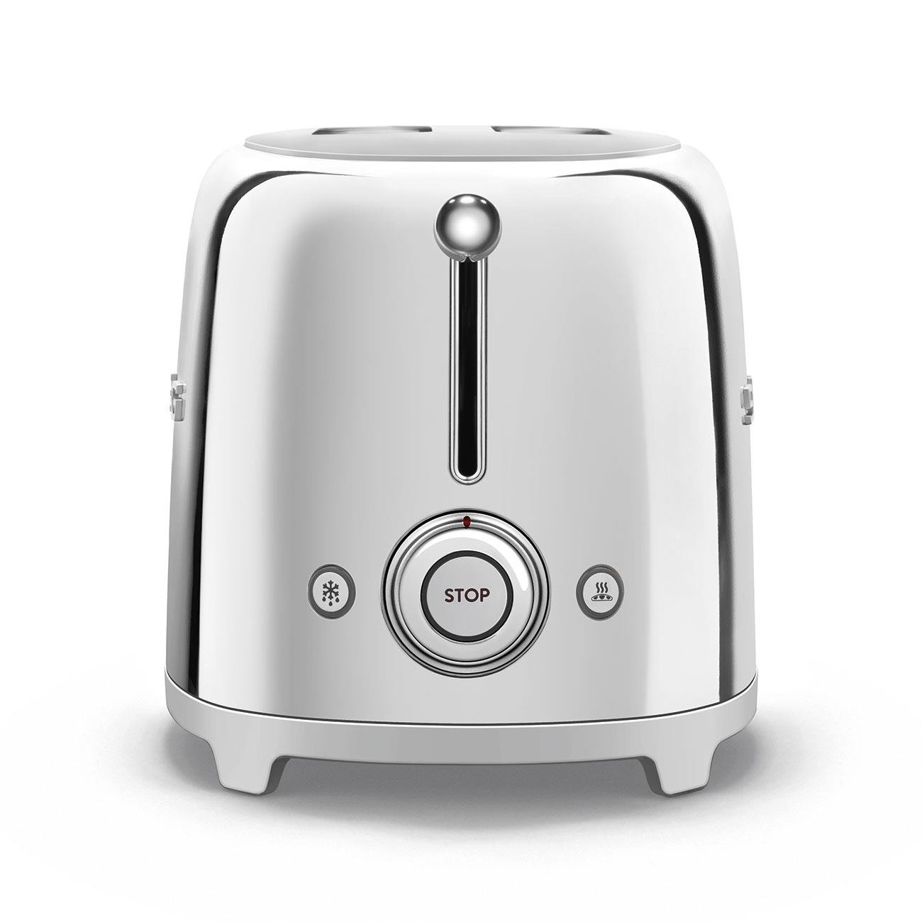 SMEG 2 Dilim Tost Makinesi Beyaz - 2 Dilim 6 Seviye