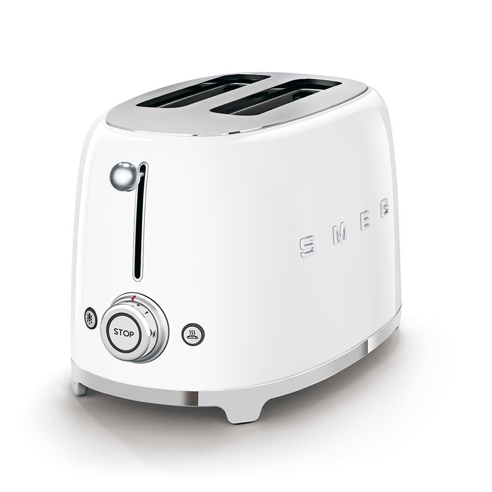 SMEG 2 Dilim Tost Makinesi Beyaz - 2 Dilim 6 Seviye