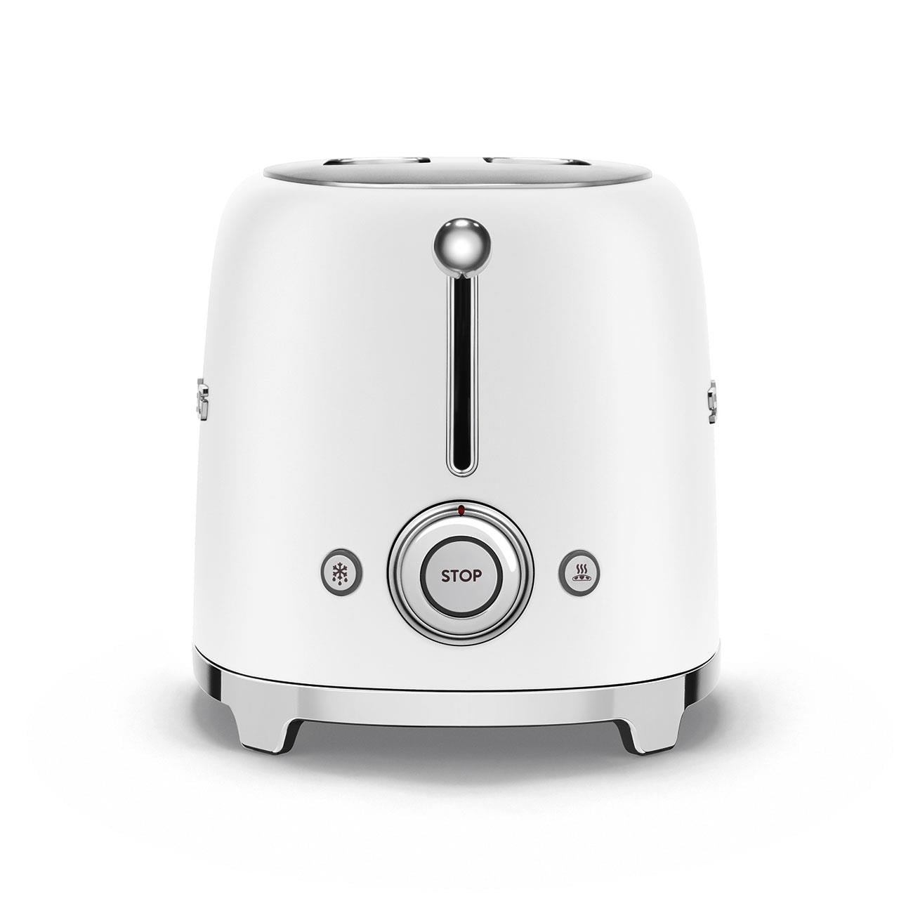 SMEG 2 Dilim Tost Makinesi Beyaz - 2 Dilim 6 Seviye