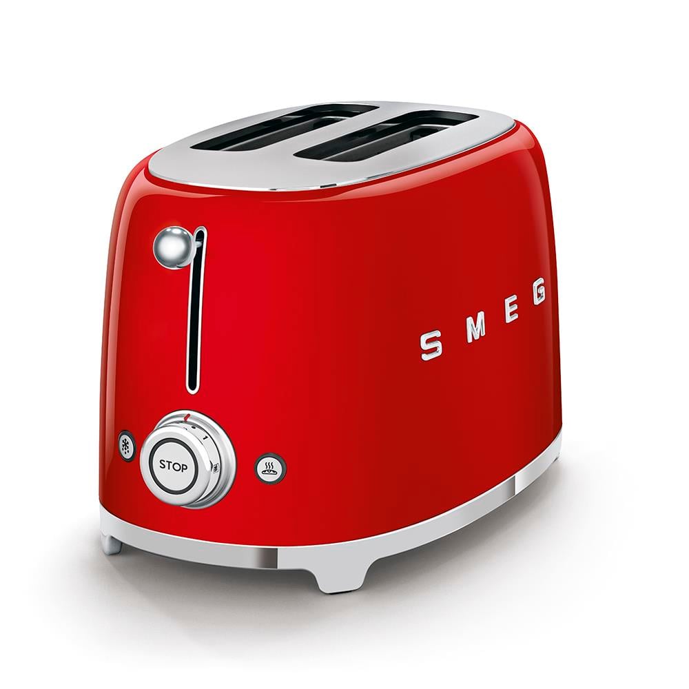 SMEG 2 Dilim Tost Makinesi Beyaz - 2 Dilim 6 Seviye