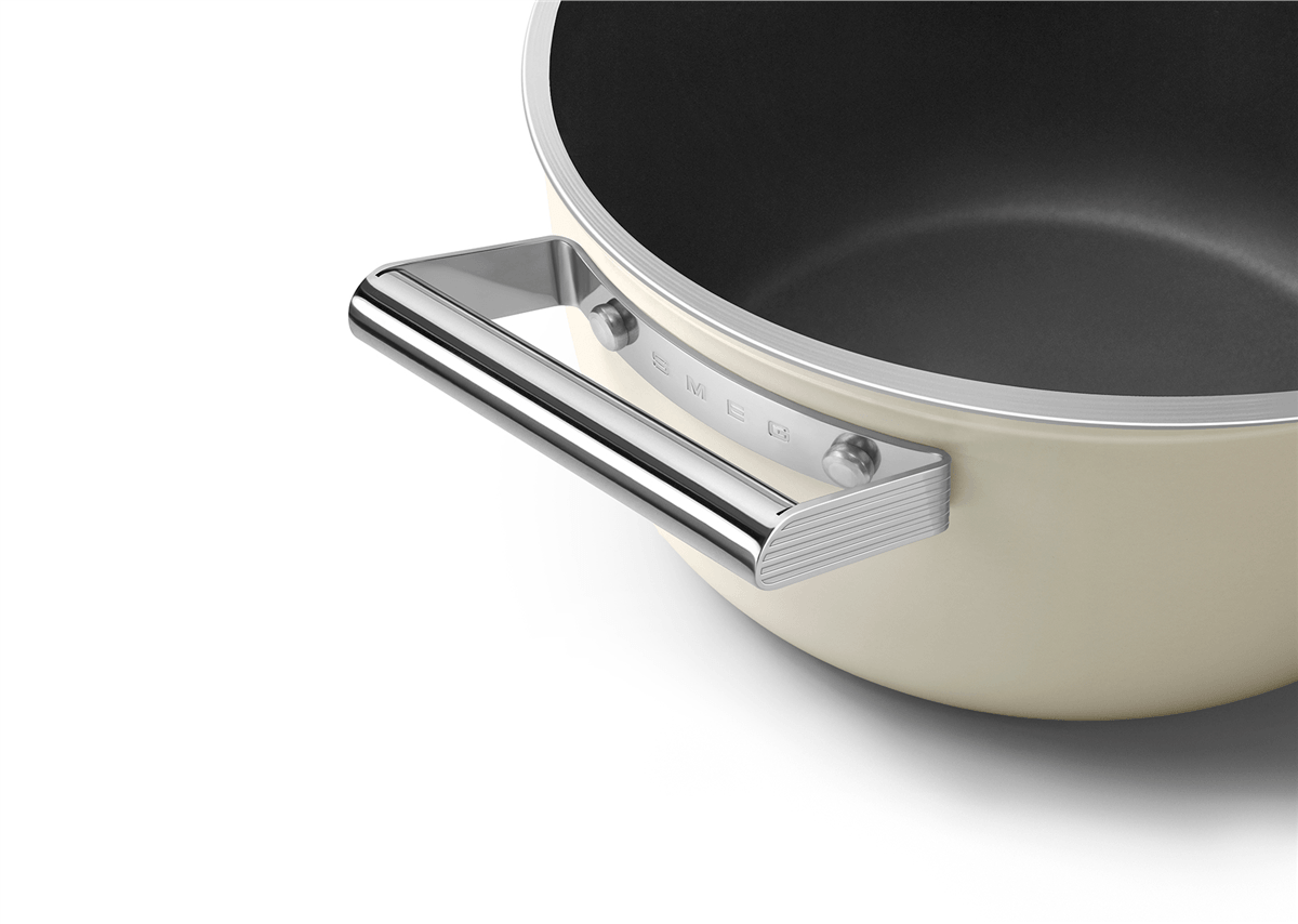 SMEG CSF2412 Derin Tencere – 24 cm, Seramik Kaplama
