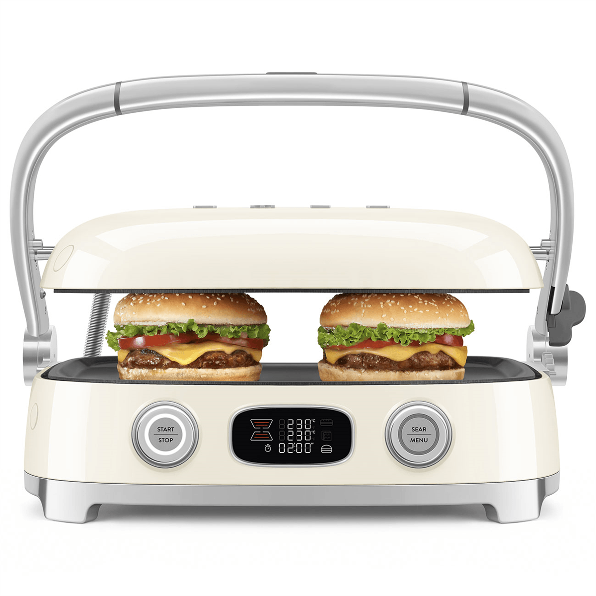 SMEG MGF01 Multi Grill – 1800 W, Panini & Waffle