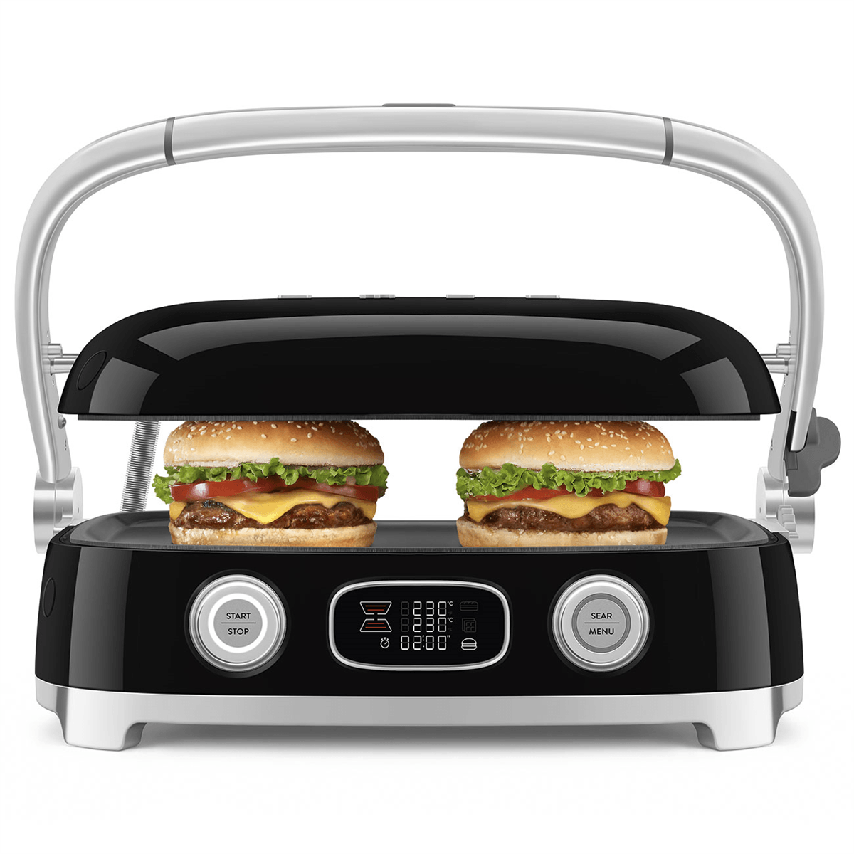SMEG MGF01 Multi Grill – 1800 W, Panini & Waffle