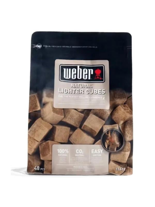 Weber 17612 Eco-Friendly Lighter Cubes – 48'li Çevre Dostu Doğal Ateş Küpü