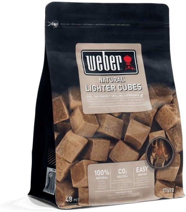 Weber 17612 Eco-Friendly Lighter Cubes – 48'li Çevre Dostu Doğal Ateş Küpü