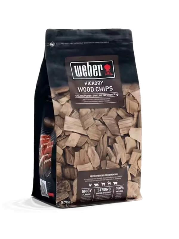 Weber 17624 Tütsüleme Odun Cipsi – Rich Hickory Ceviz Aromalı 700 g