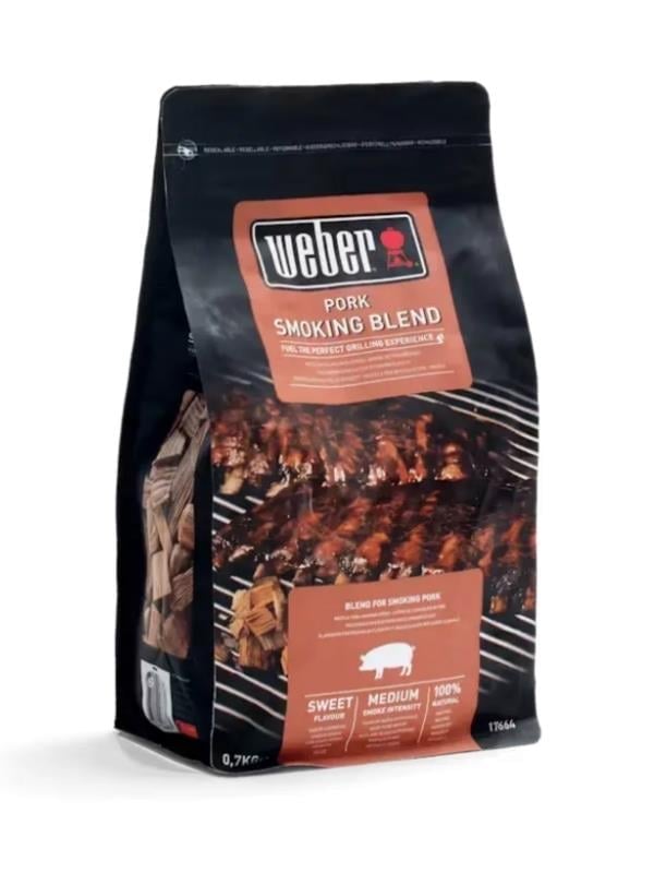 Weber 17664 Tütsüleme Odun Cipsi – Domuz Etleri için Karışım 700 g