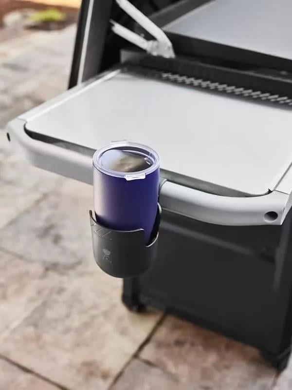 Weber 3400104 Works Snap‑On Bottle Holder – Kaynaklı Nylon, Bardak/Kupan Tutucu