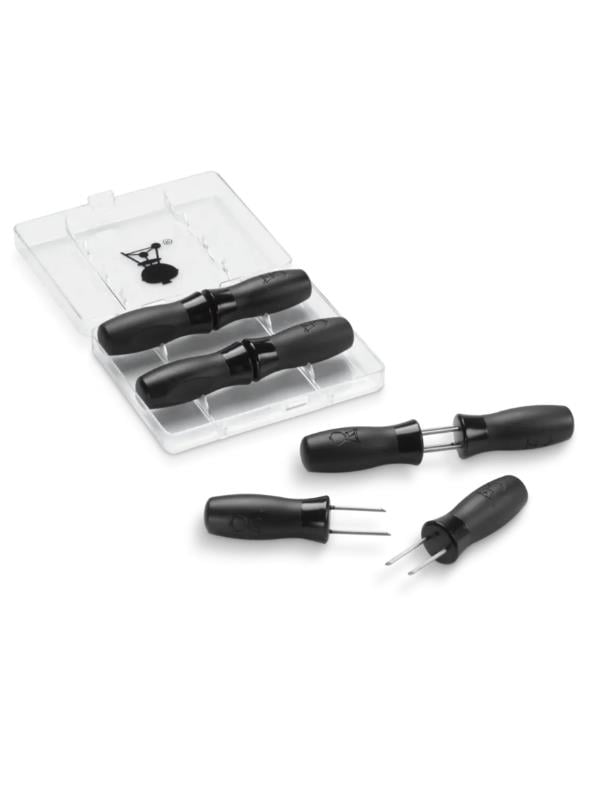 Weber 6489 Corn Holder Set – Mısır Saplama Seti (Paslanmaz Çelik; 8 Parça Interlock Depolama Kutulu)