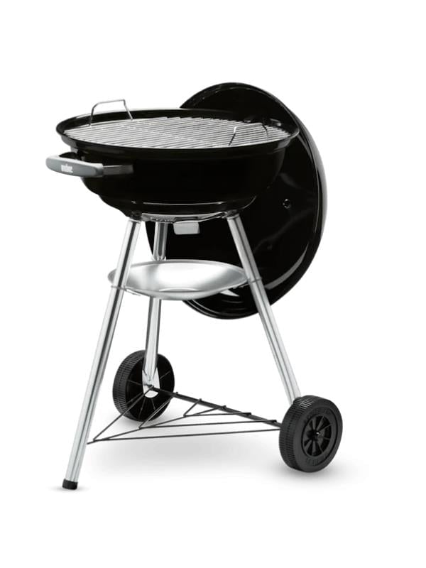Weber Compact Kettle 47 cm – Parlak Siyah Emaye Çift Emayeli Kazan | One-Touch™ Temizlik