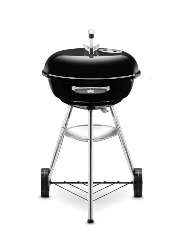 Weber Compact Kettle 57 cm – Parlak Siyah Emaye Emayeli Kazan | One-Touch™ Temizlik | Kompakt 57 cm Çap