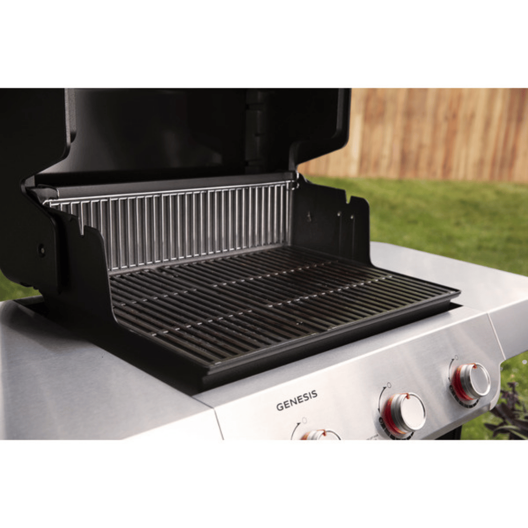 Weber Genesis® E-315 Siyah Gazlı Barbekü – 3 Brülör, Geniş Pişirme Alanı