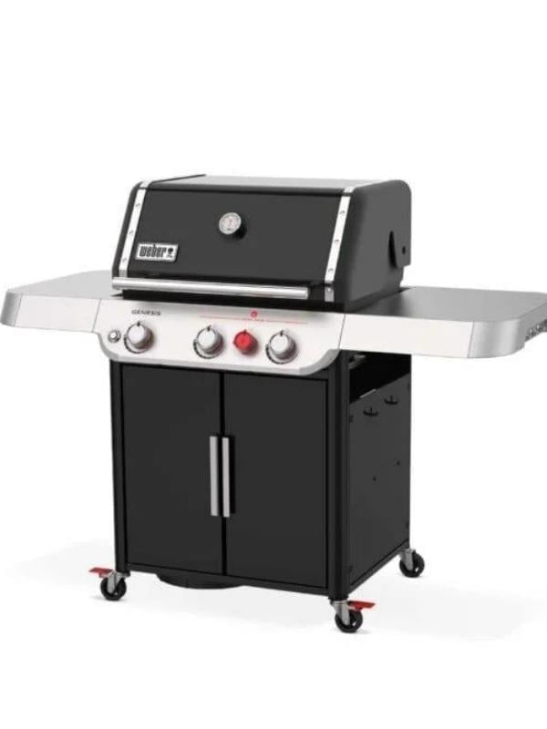 Weber Genesis® E-325s Siyah Gazlı Barbekü — 3 Brülör | XL Sear Zone | Side Shelves