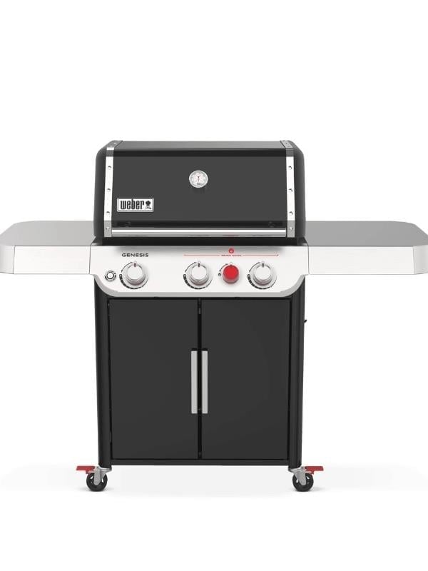 Weber Genesis® E-325s Siyah Gazlı Barbekü — 3 Brülör | XL Sear Zone | Side Shelves